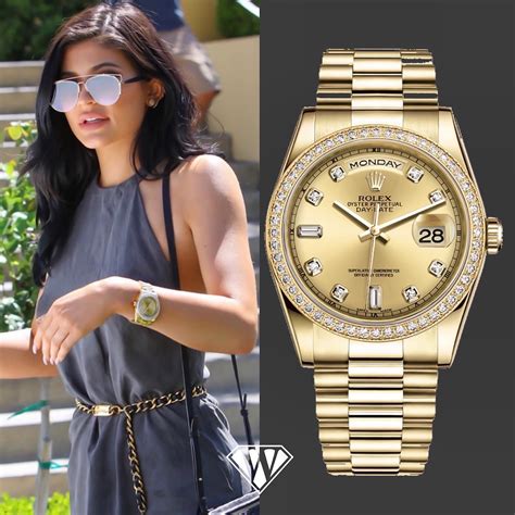 diamond encrusted rolex kylie jenner|new kylie jenner watches.